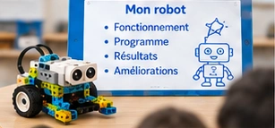 Présentation d’un robot et de son document : fonctionnement, programme, résultats et améliorations.